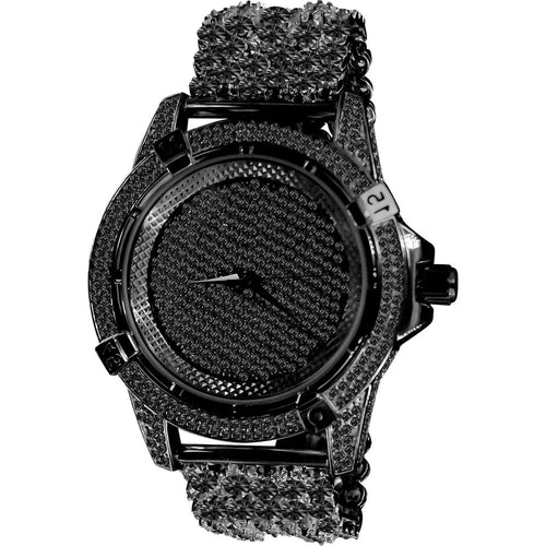 Load image into Gallery viewer, Luxury Ice Black CZ Iced out Watch 5110063
