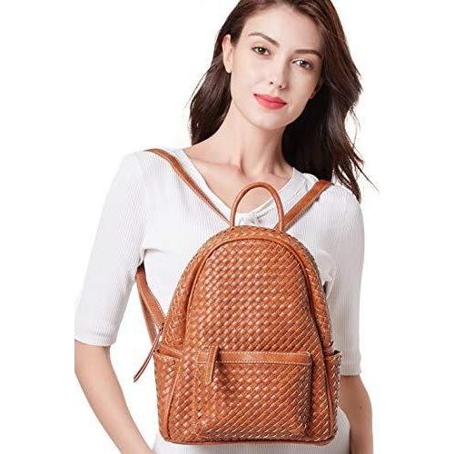 SHOMICO Women Backpack Purse - Woven Trendy Stylish Casual Dayback Handbag