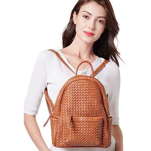 Load image into Gallery viewer, Women Backpack Purse Woven Trendy Stylish Casual Dayback Handbag
