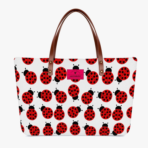 Load image into Gallery viewer, Jacki Easlick Ladybug Classic Diving Cloth Tote Bag
