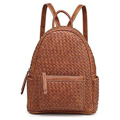 SHOMICO Women Backpack Purse - Woven Trendy Stylish Casual Dayback Handbag