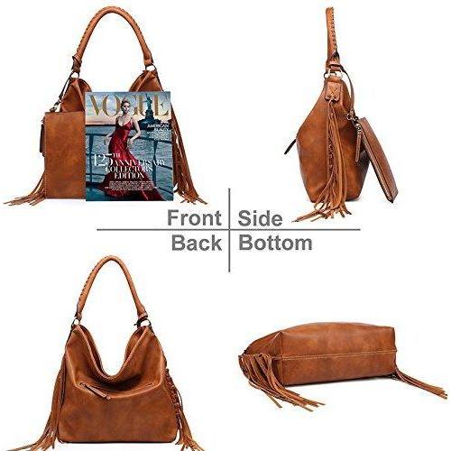 SHOMICO Oversize Hobo Bag: Luxurious Boho Fringe Handbag