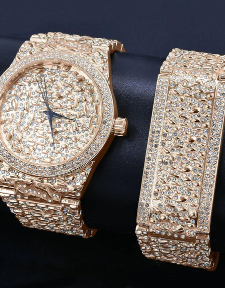 SUNDIAL Ultra Bling Watch Set - A Statement of Elegance