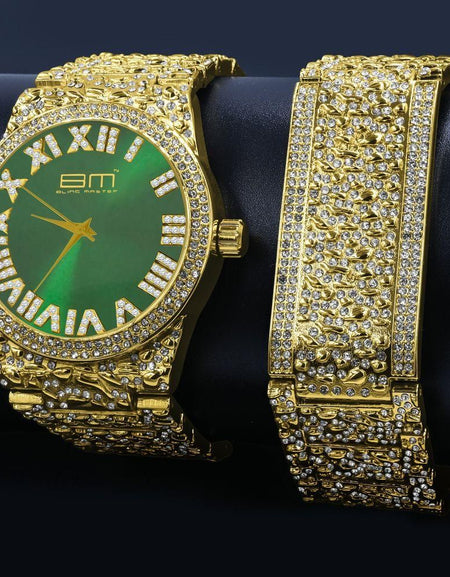FLAMBOYANT Ultra Bling Watch Set: A Statement of Luxury and Elegance