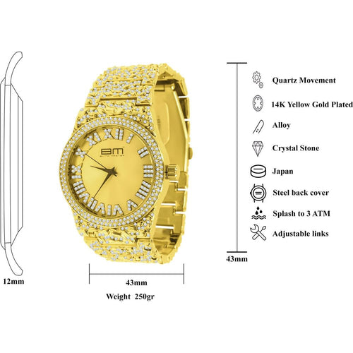 Load image into Gallery viewer, FLAMBOYANT ULTRA BLING WATCH SET | 530292
