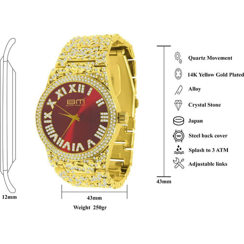 Load image into Gallery viewer, FLAMBOYANT ULTRA BLING WATCH SET | 530296
