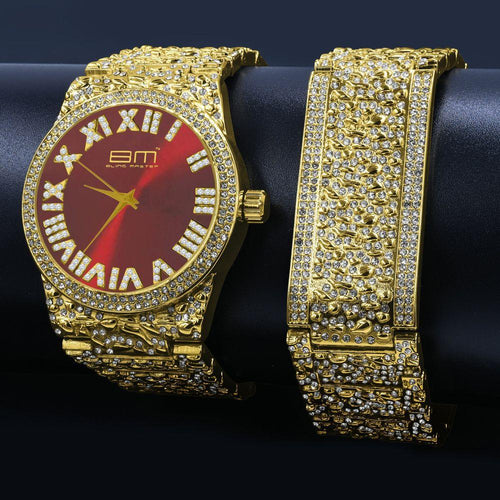 Load image into Gallery viewer, FLAMBOYANT ULTRA BLING WATCH SET | 530296
