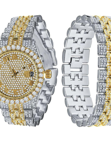 Purpureus Luxurious Bling Watch Set