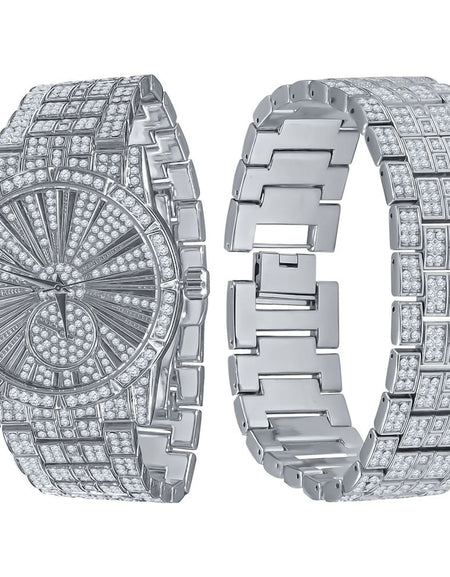 LUXE Crystal Watch Set I 530711 - Stunning Bling Fashion Accessory