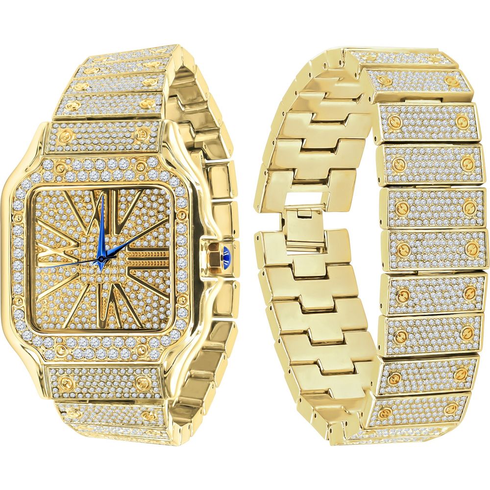 PRODIGIOUS STAINLESS STEEL CRYSTAL WATCH SET | 530742