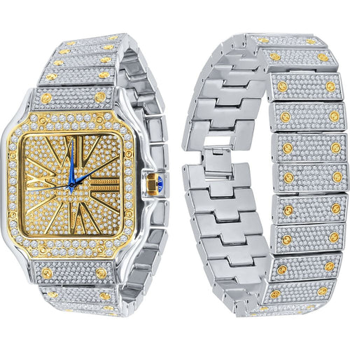 Load image into Gallery viewer, PRODIGIOUS STAINLESS STEEL CRYSTAL WATCH SET | 5307442
