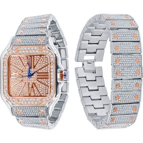 Load image into Gallery viewer, PRODIGIOUS STAINLESS STEEL CRYSTAL WATCH SET | 5307418
