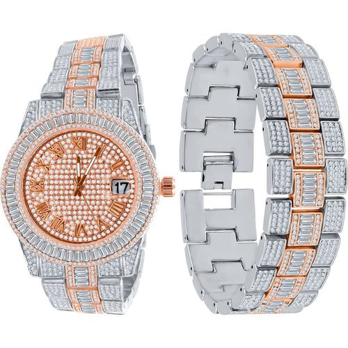 Load image into Gallery viewer, OYSTER CRYSTAL STONES WATCH SET | 5307518
