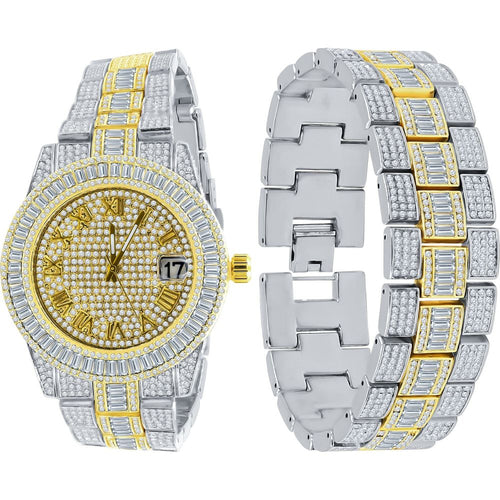 Load image into Gallery viewer, OYSTER CRYSTAL STONES WATCH SET | 5307542
