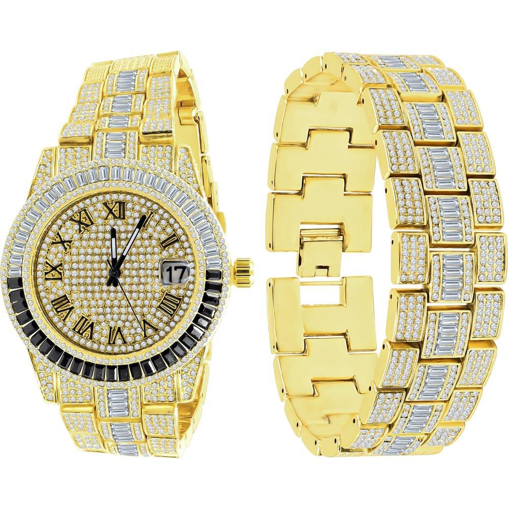 OYSTER CRYSTAL STONES WATCH SET | 530758