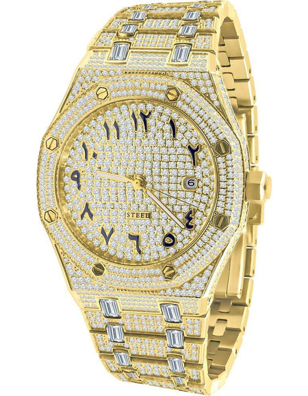 MAVERICK STEEL WATCH CZ I 530782 – Exquisite Designer Iced Timepiece