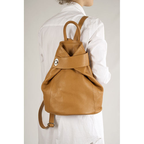 Load image into Gallery viewer, Anastasiya Cognac Backpack: A Statement of Elegance and Practicality
