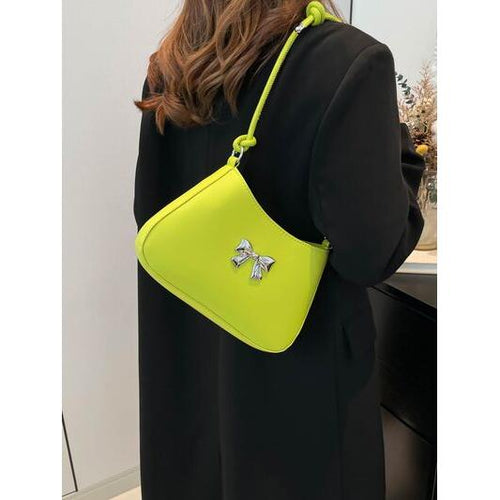 Load image into Gallery viewer, Bow PU Leather Knotted Strap Handbag – An Epitome of Elegance
