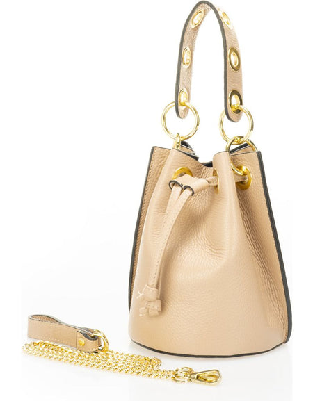 Luxurious 5549 TAUPE Designer Italian Handbag