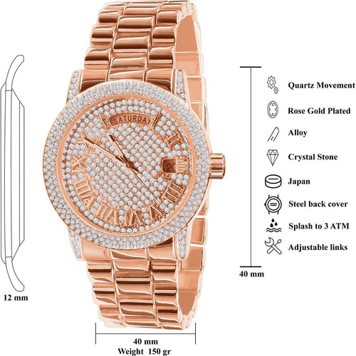 Load image into Gallery viewer, Flabbergasting Bling Metal Watch | 562645
