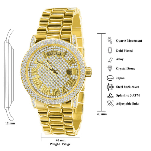 Load image into Gallery viewer, FLABBERGASTING BLING METAL WATCH 562642
