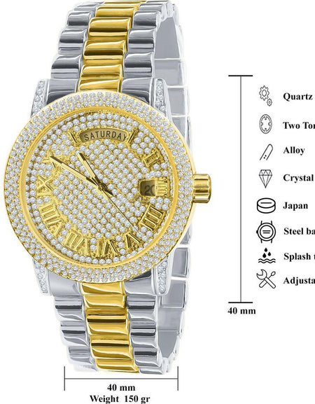 Flabbergasting Bling Metal Watch