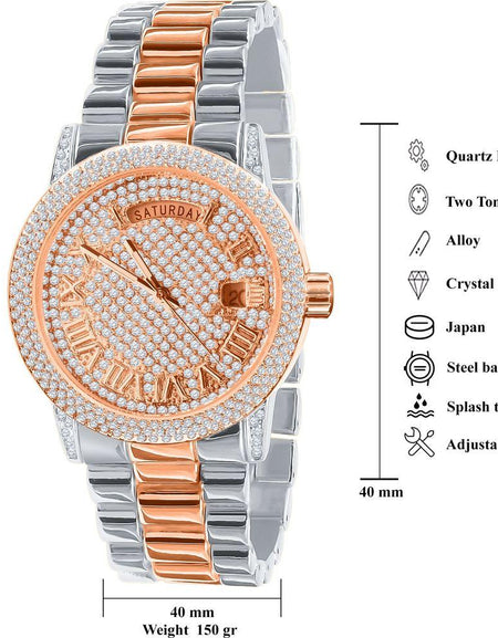 Flabbergasting Bling Metal Watch