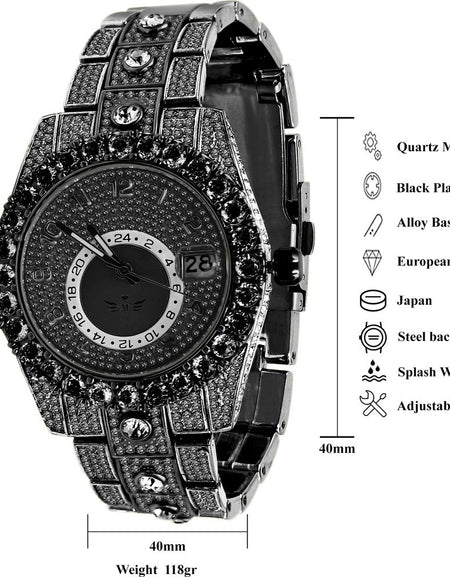 PURIST Hip Hop Watch - Glamorous Iced Timepiece