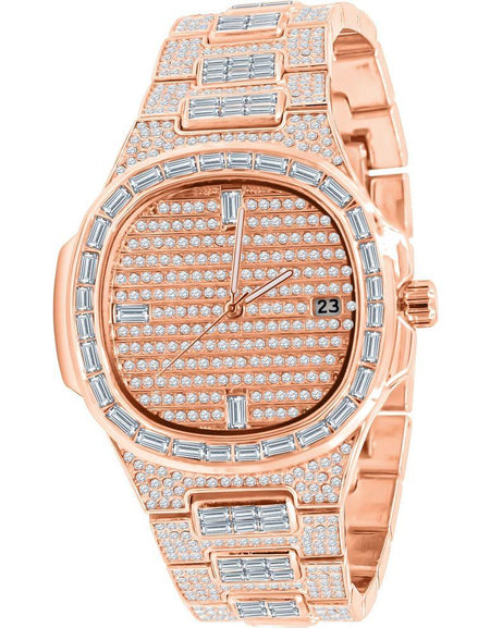 ATTITUDE Hip Hop Metal Watch - Luxurious Bling Fashion Statement