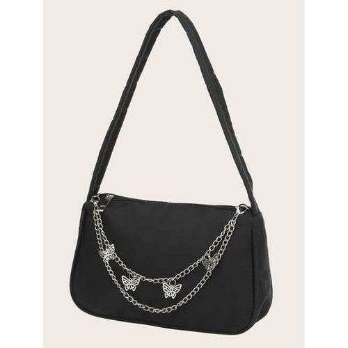 Load image into Gallery viewer, Butterfly Chain Polyester Handbag
