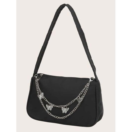 Butterfly Chain Polyester Handbag