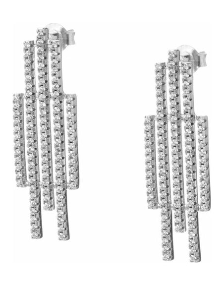 Ladies' Earrings Sif Jakobs E0203-CZ Sterling silver 3 cm-0