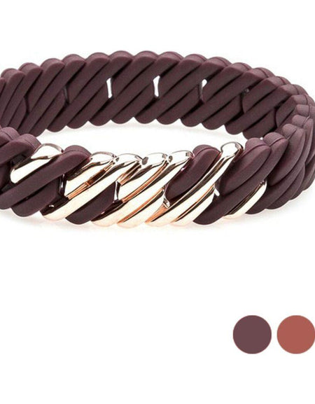 Ladies'Bracelet TheRubz Silicone Stainless steel Steel/Silicone-0