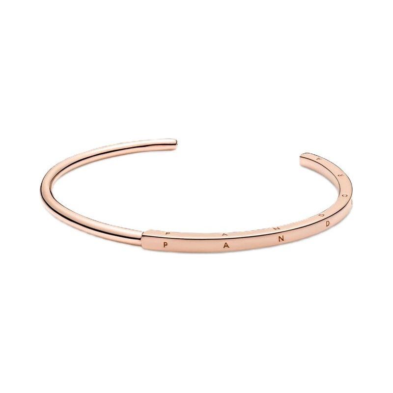 PANDORA JEWELS Mod. SIGNATURE I-D OPEN BANGLE-0