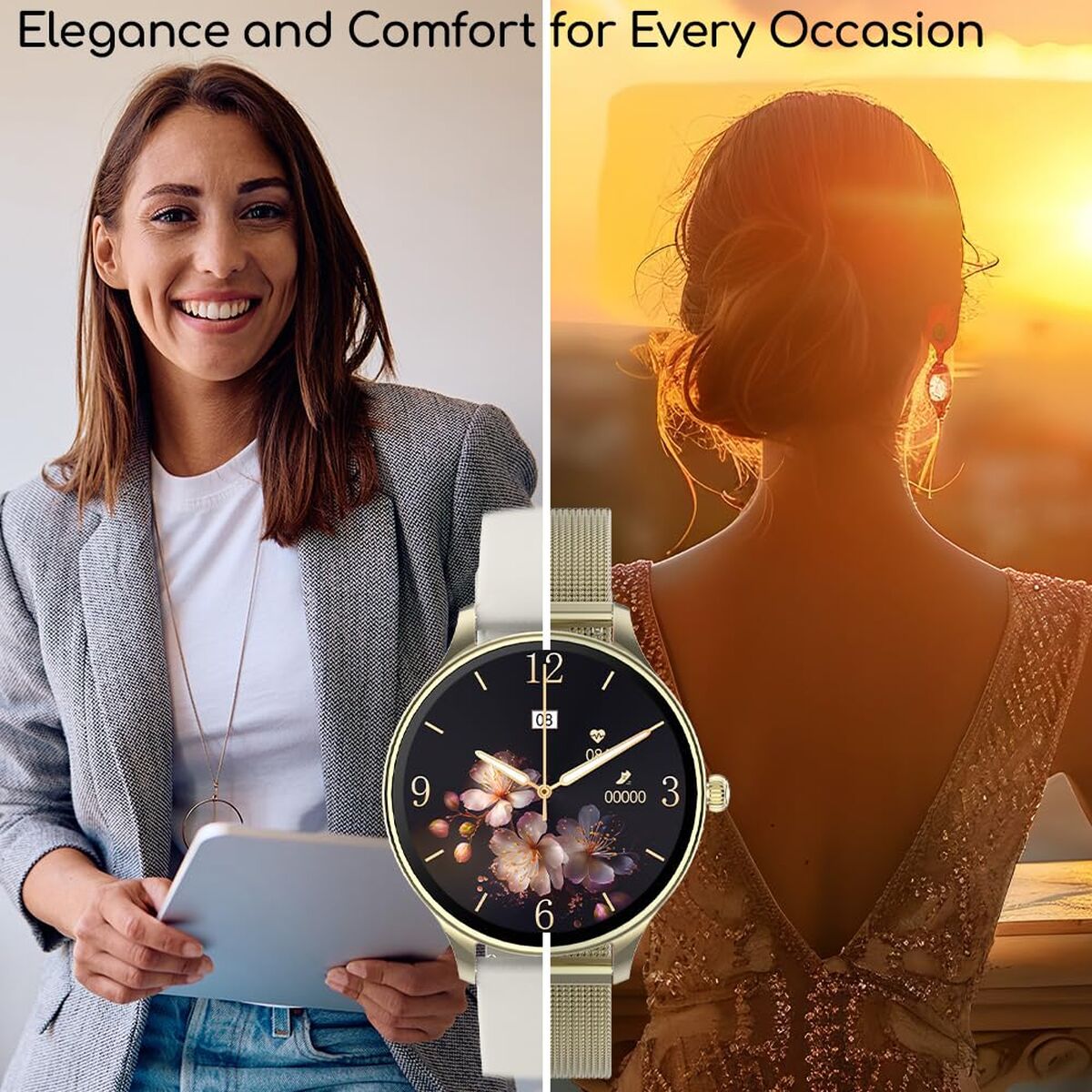 Smartwatch Forever GSM180306 Golden-7