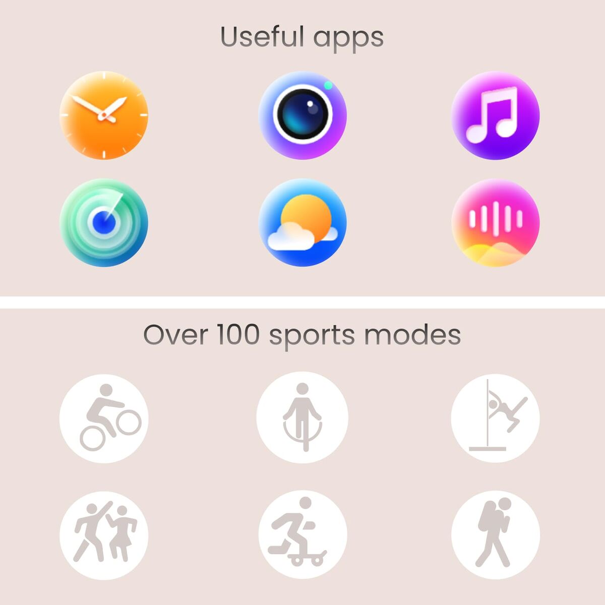 Smartwatch Forever GSM192769 Pink 1,43"-3