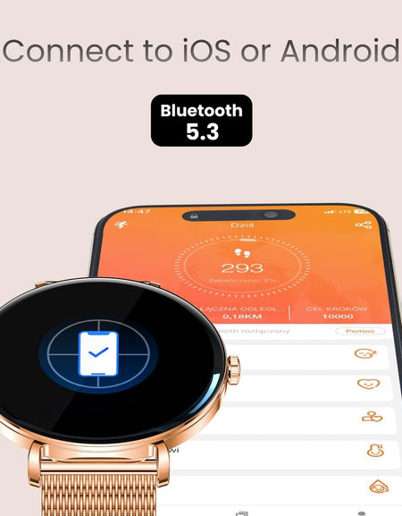 Smartwatch Forever GSM193533 Pink 1,43"-1