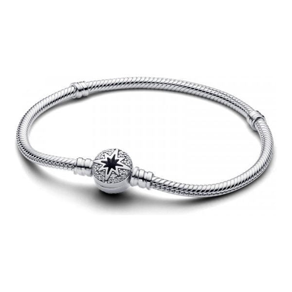 PANDORA MOMENTS Mod. NORTH STAR CLASP SNAKE CHAIN - Size 19-0