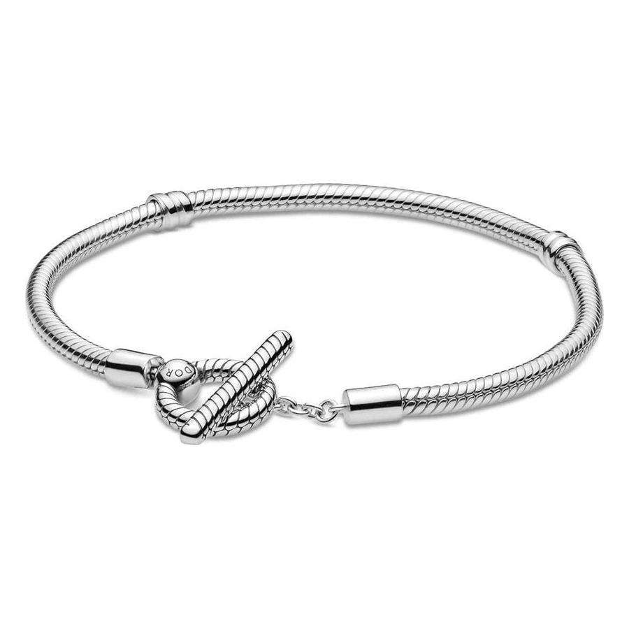 PANDORA JEWELS Mod. MOMENTS T-BAR SNAKE CHAIN - Size 18 ***SPECIAL PRICE****-0