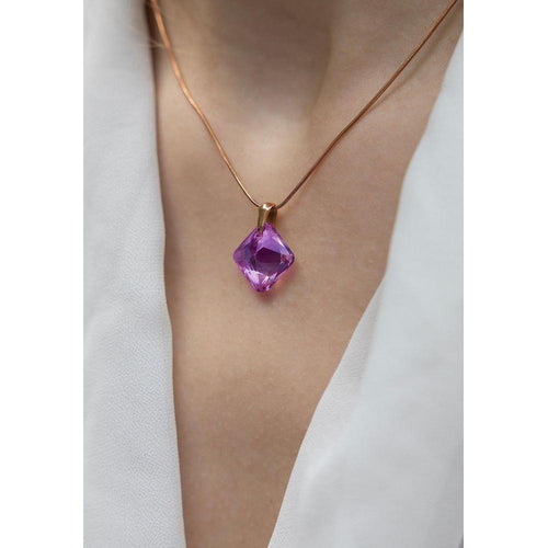 Load image into Gallery viewer, Facet Princess Pendant Necklace JS.0031-2
