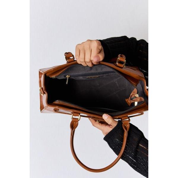 David Jones Texture PU Leather Handbag - Elevate Your Elegance