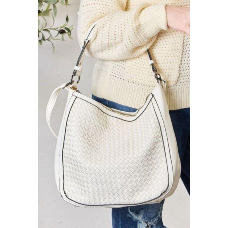 SHOMICO Elegant Woven Vegan Leather Handbag