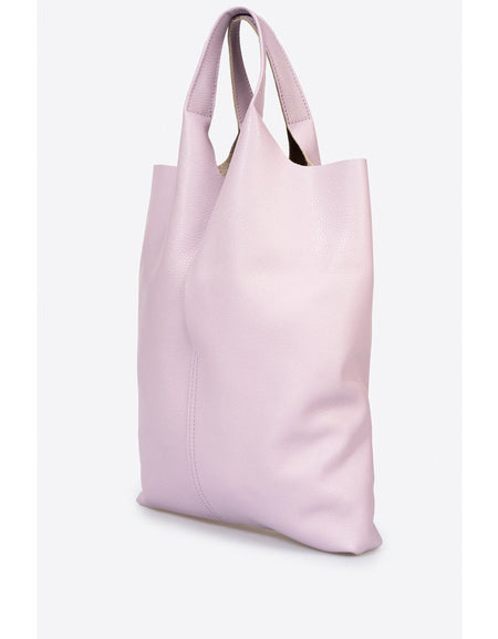 ARINA ROSA Luxurious Grain Leather Tote Shoulder Bag for Women