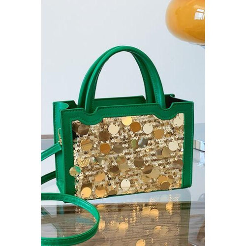 Load image into Gallery viewer, PU Leather Sequin Handbag - Elegance Redefined
