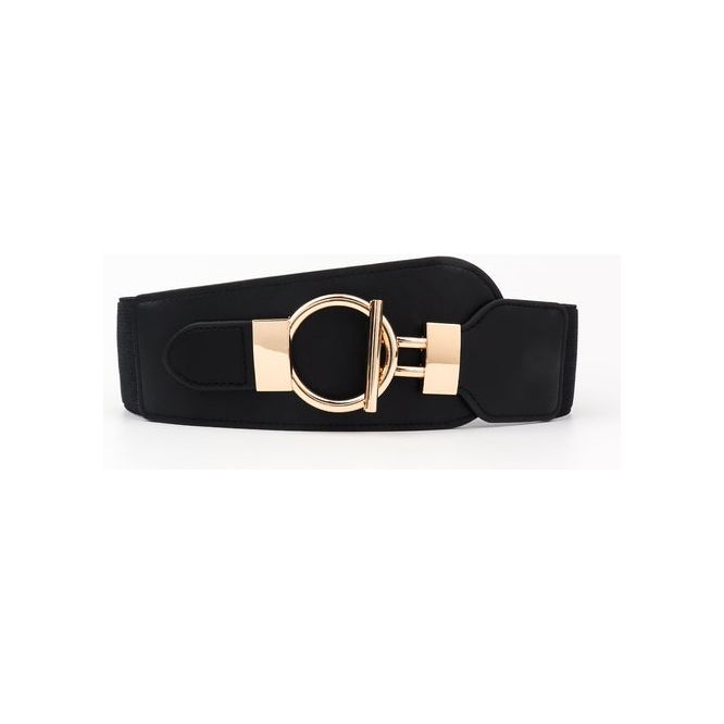 Classica Elastic Wide Belt with Alloy Buckle