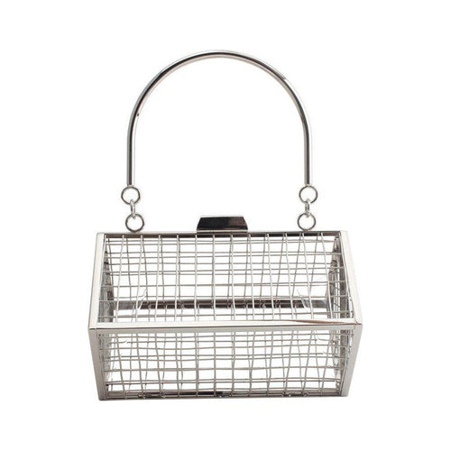 Load image into Gallery viewer, Fashion Metal Hollow Iron Mesh Handbag - A Statement of Elegance
