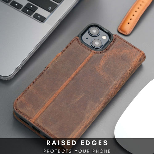 Load image into Gallery viewer, Casper Leather iPhone 15 Plus Wallet Case | MagSafe-14
