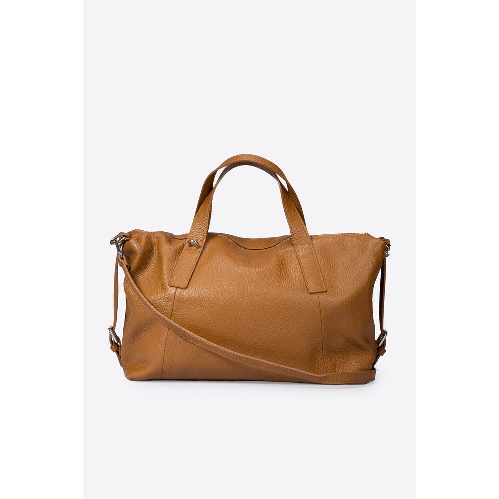 BLACKE-COGNAC Opulent Designer Handbag