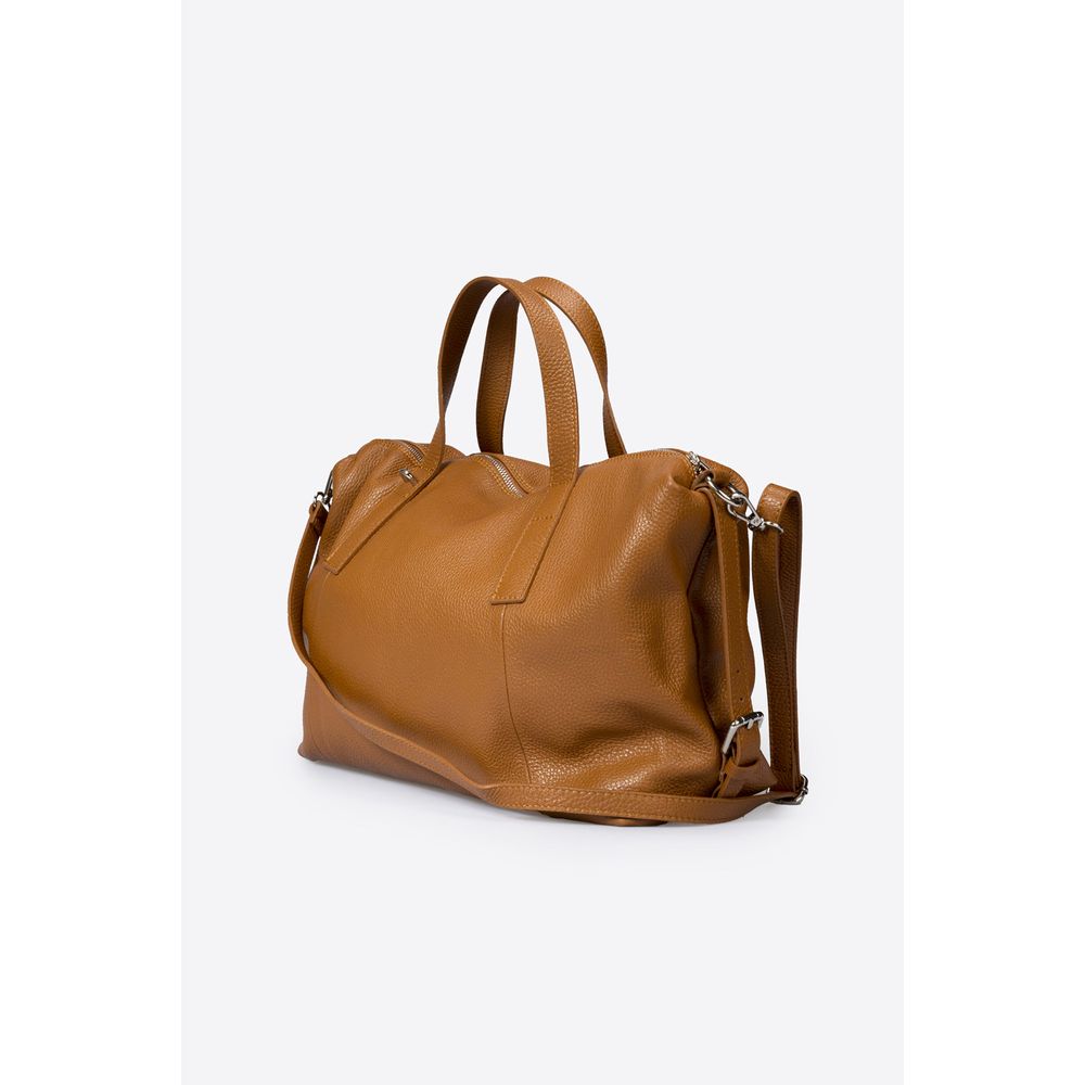 BLACKE-COGNAC Opulent Designer Handbag