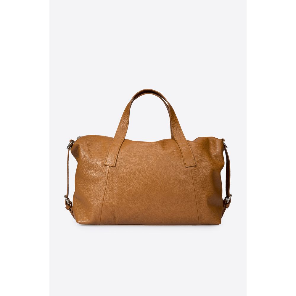 BLACKE-COGNAC Opulent Designer Handbag